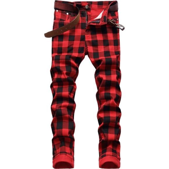 New With Tags Other - Men's Casual Stylish Straight Slim Fit Jeans Young Hiphop Skinny Denim Pants